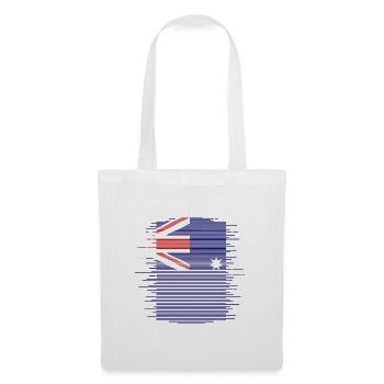 Drapeau australien abaissé sous drapeau australien - Sac en tissu - blanc - Devant