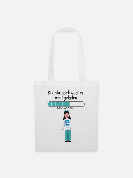 Ausbildungsbeginn Krankenschwester Ausbildungsstar - Stoffbeutel - Weiß