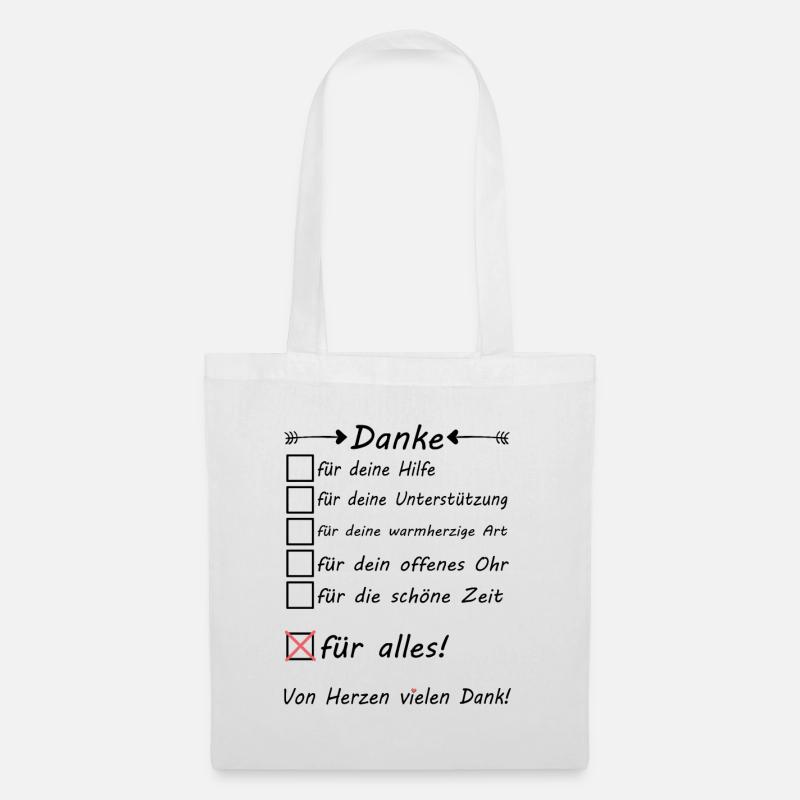 Danke sagen Hilfe und Unterstützung Kollege - Stoffbeutel - Weiß