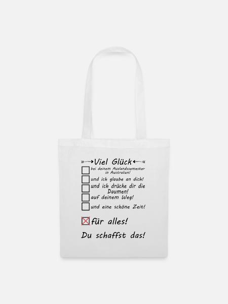 Australien Auslandssemester - Semester Studieren - Stoffbeutel - Weiß