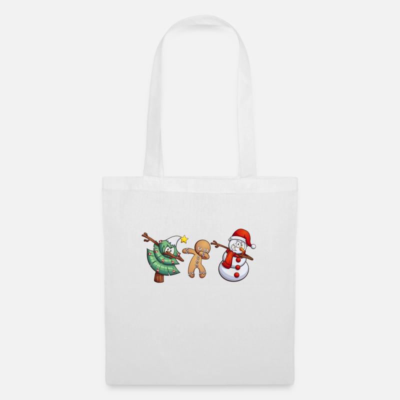 Weihnachten - Stoffbeutel - Weiß