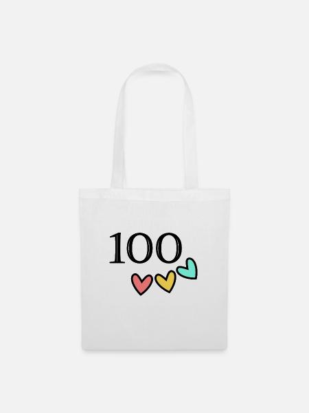 100 JAHRE. 100-jähriges JUBILÄUM. JUBILÄUM 100 JAHRE. - Stoffbeutel - Weiß