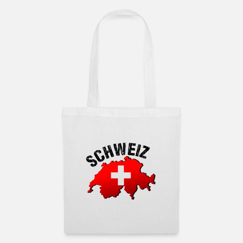 Schweiz - Stoffbeutel - Weiß