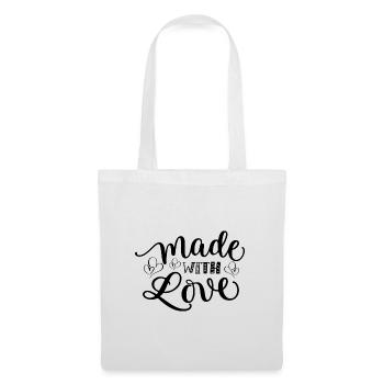Made With Love - Stoffbeutel - Weiß - Vorne