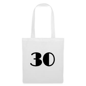 30 YEARS. 30. 30th ANNIVERSARY. 30 YEARS ANNIVERSARY - Tote Bag - white - Front