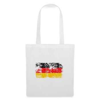 Drapeau de l’Allemagne Drapeau allemand Utilisé Look Homeland - Sac en tissu - blanc - Devant