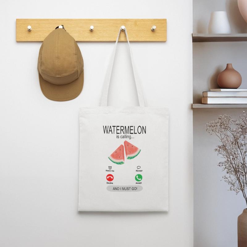 La pastèque appelle - Pastèque Pastèque Pastèque Sac en tissu
