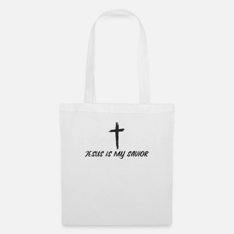 Jesus is my Savior - Christentum Glaube - Stoffbeutel - Weiß