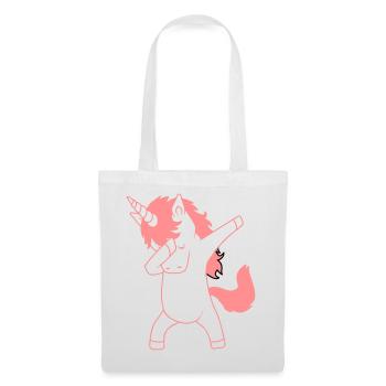 Dab Dancing Einhorn Dabbing Unicorn Tanz Kind - Tote Bag - white - Front