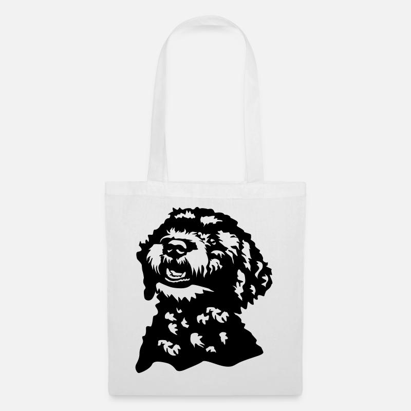 Lagotto Romagnolo Kopf - Stoffbeutel - Weiß