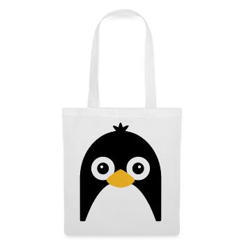 Cute Penguin Face - Tote Bag - white - Front