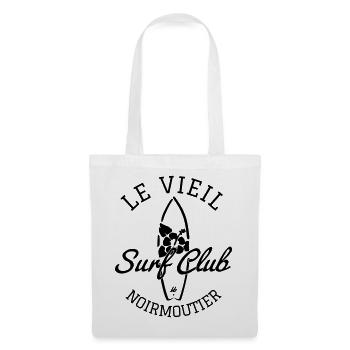 Noirmoutier le Vieil Surf Club - Sac en tissu - blanc - Devant