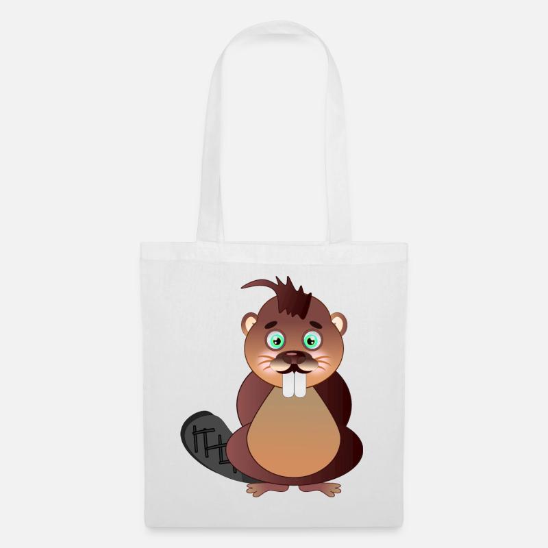 Beaver Beaver Teeth - Tote Bag - white