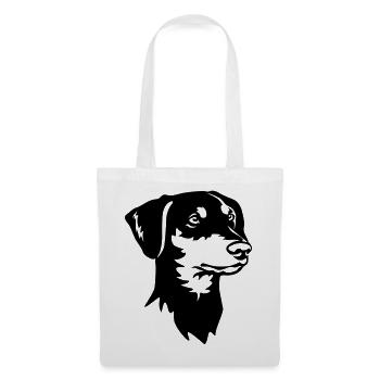 German Pinscher Head - Tote Bag - white - Front