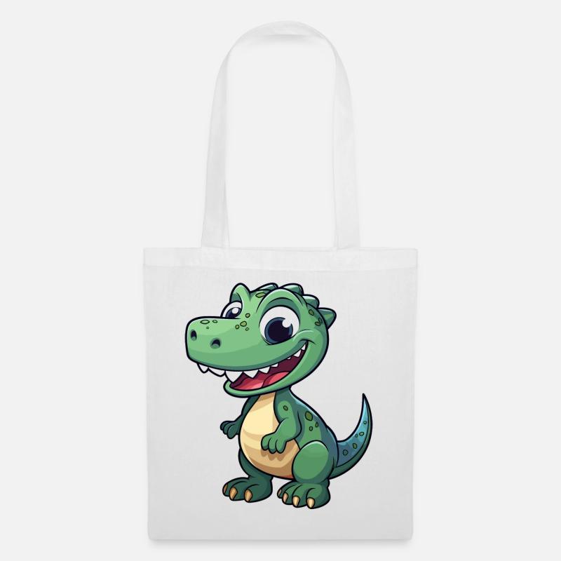 Dino - Stoffbeutel - Weiß