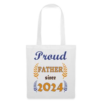 PROUD FATHER SINCE 2024 - Tote Bag - white - Front