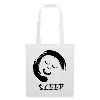 Enzo zen smiley Ensie Schlaf - Stoffbeutel - Weiß - Vorne