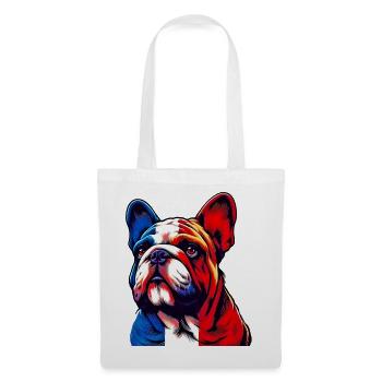 French Bulldog Dog - Tote Bag - white - Front