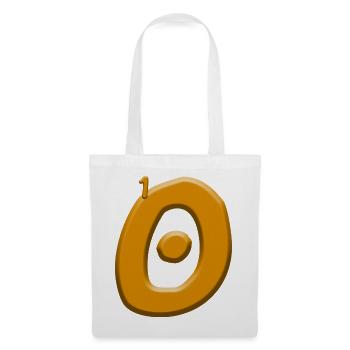 Anniversaire 10 ans - Sac en tissu - blanc - Devant