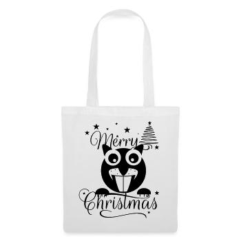Merry Chrysstman's Squirrel - Tote Bag - white - Front