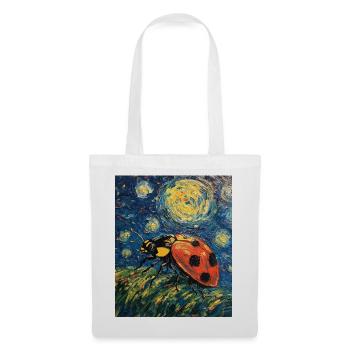 Coccinelle Van Gogh Style Nuit étoilée - Sac en tissu - blanc - Devant