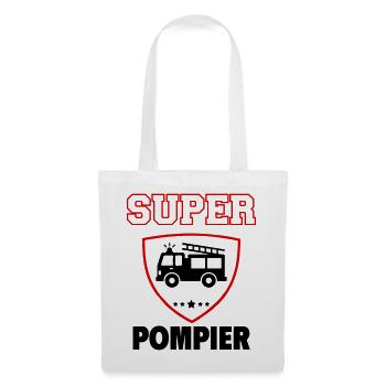 Super Firefighter, Father's Day, Christmas - Tote Bag - white - Front
