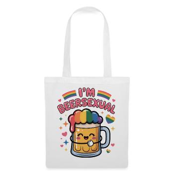 Je suis beersexual - Logo de Cool Beer - Sac en tissu - blanc - Devant