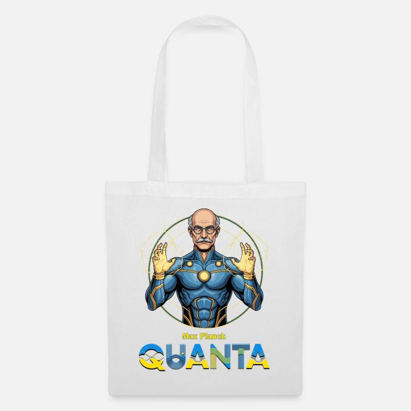 Quanta-Planck-Superheld - Stoffbeutel - Weiß