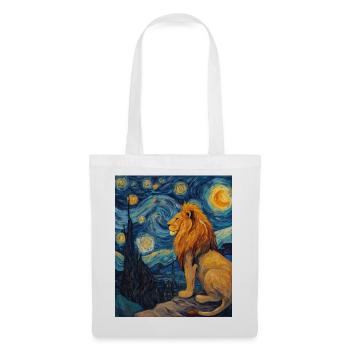 Lion Van Gogh - Tote Bag - white - Front