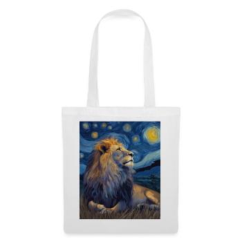 Lion Van Gogh - Tote Bag - white - Front