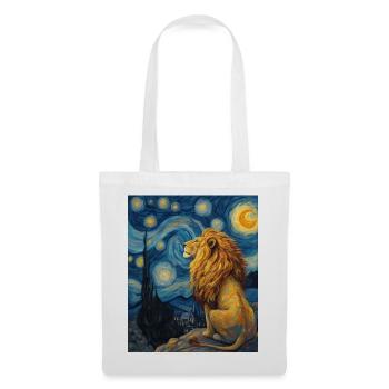 Lion Van Gogh - Tote Bag - white - Front