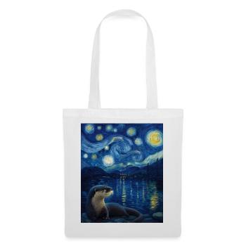 Loutre Van Gogh - Sac en tissu - blanc - Devant