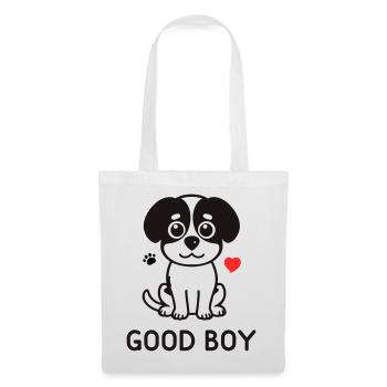 Good Boy – Süßes Hunde Motiv - Stoffbeutel - Weiß - Vorne