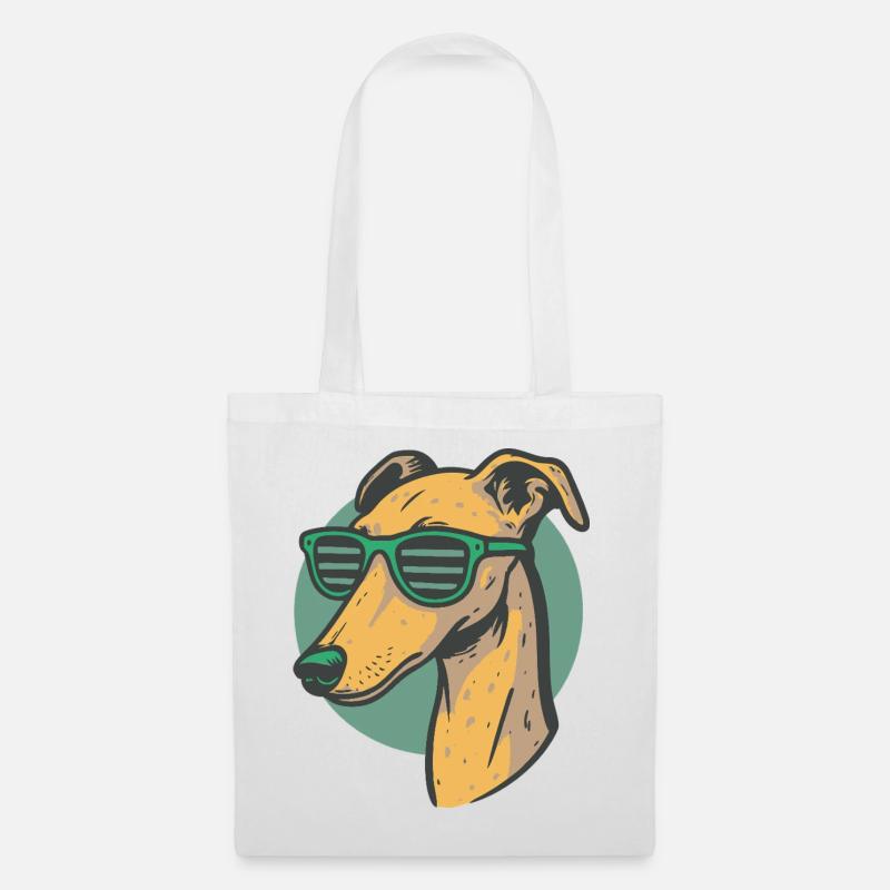 Greyhound, Galgo - Tote Bag - white