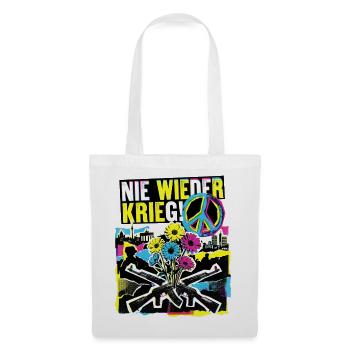 Spruch Gegen Krieg Für Frieden - Stoffbeutel - Weiß - Vorne