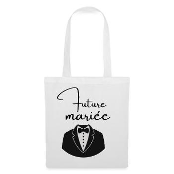 Future mariée - Sac en tissu - blanc - Devant