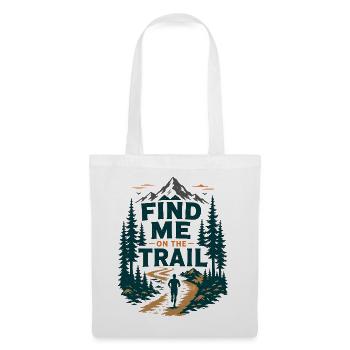 Graphique du sentier Sentier Trouve-moi sur le sentier forestier - Sac en tissu - blanc - Devant