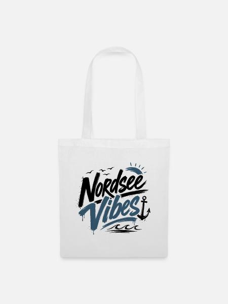 Nordsee Vibes - Stoffbeutel - Weiß