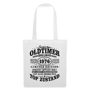 Oldtimer 1976 Baujahr 50 Geburtstag Geschenk - Stoffbeutel - Weiß - Vorne