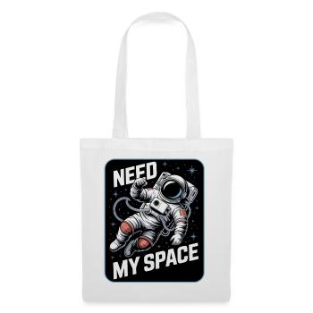 Need My Space Astronaut - Stoffbeutel - Weiß - Vorne