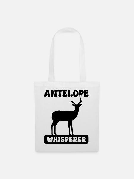 Antilope Wildtier Safari - Stoffbeutel - Weiß
