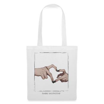 Dark Valentine's Heart Hands - Tote Bag - white - Front