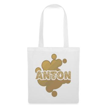 Anton als Babybauch - Stoffbeutel - Weiß - Vorne