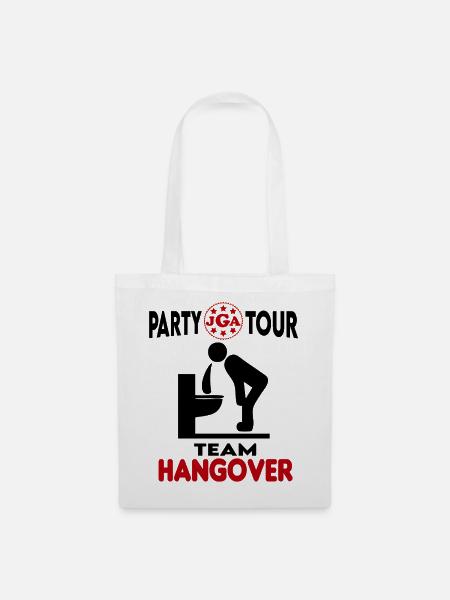 Junggesellenabschied Team Hangover Hochzeit Ringe - Stoffbeutel - Weiß