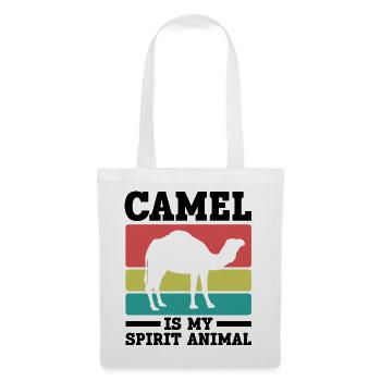 Kamel Seelentier Retro - Stoffbeutel - Weiß - Vorne