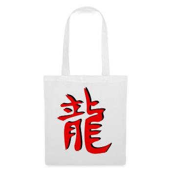 Drachen_3d_kanji - Tote Bag - white - Front