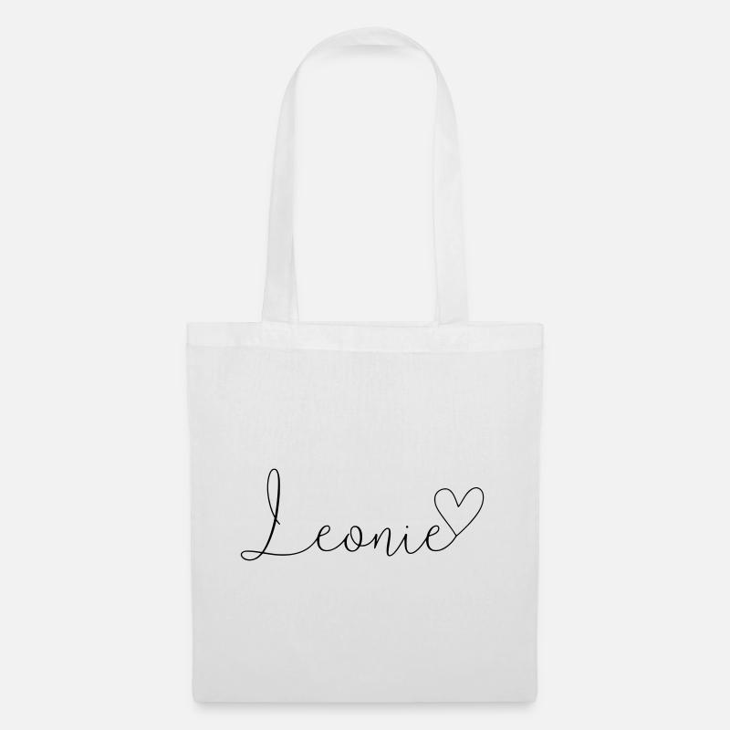 Leonie Name Vorname Mädchen - Stoffbeutel - Weiß