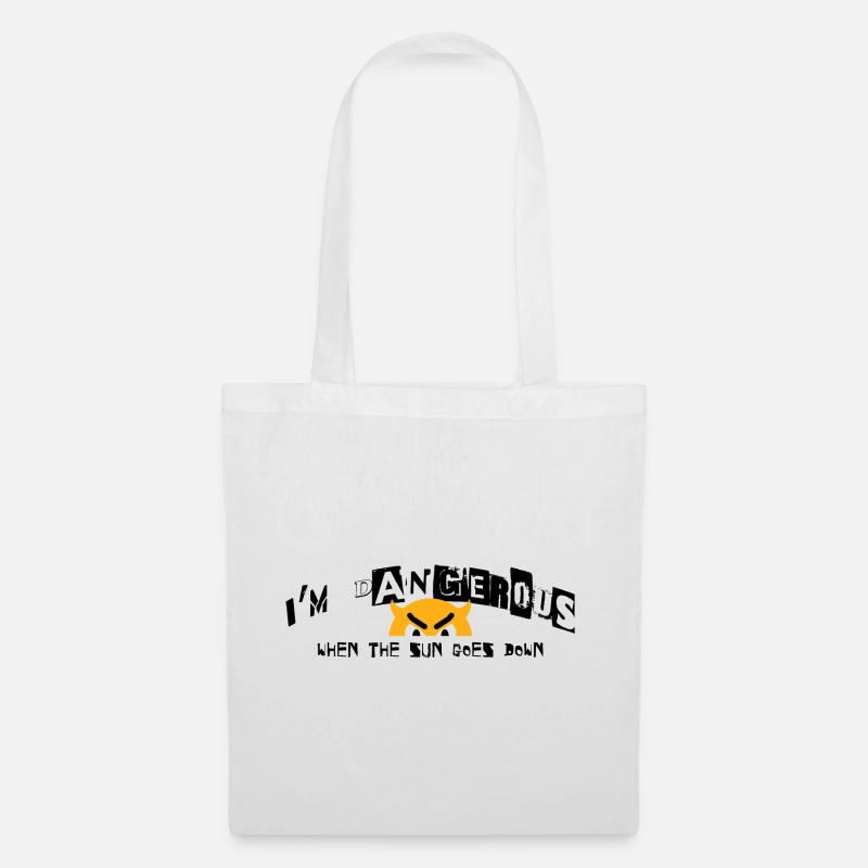 When the sun goes down - Tote Bag - white