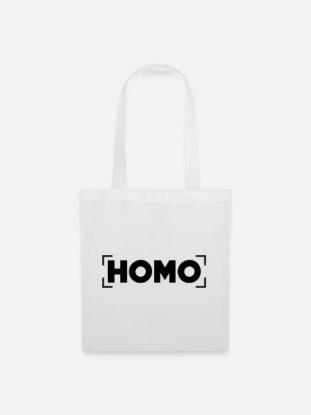 HOMO - Stoffbeutel - Weiß
