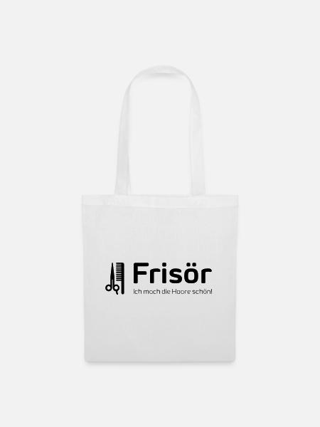 Frisör - Stoffbeutel - Weiß